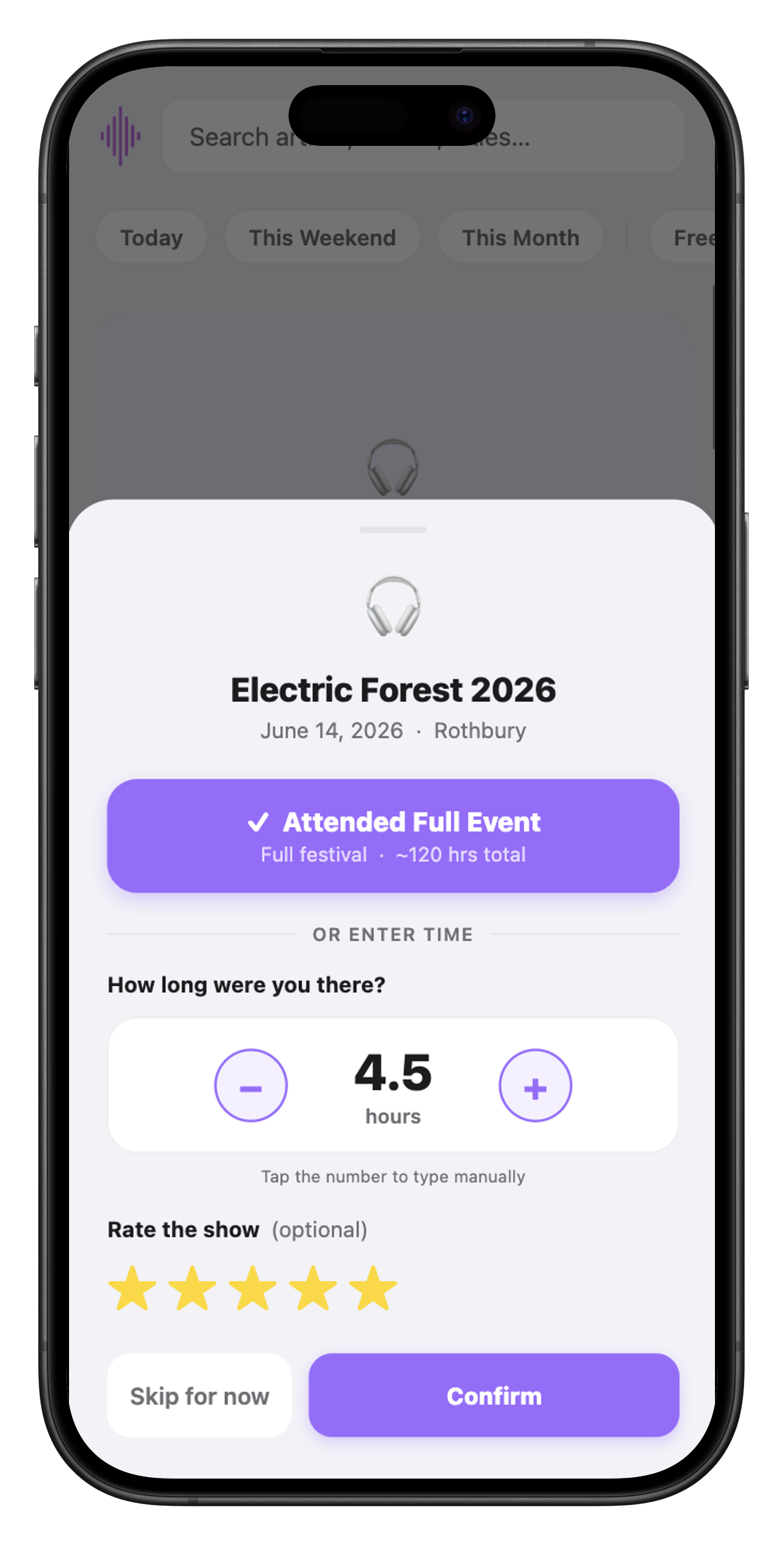 Cuesic app screen 3
