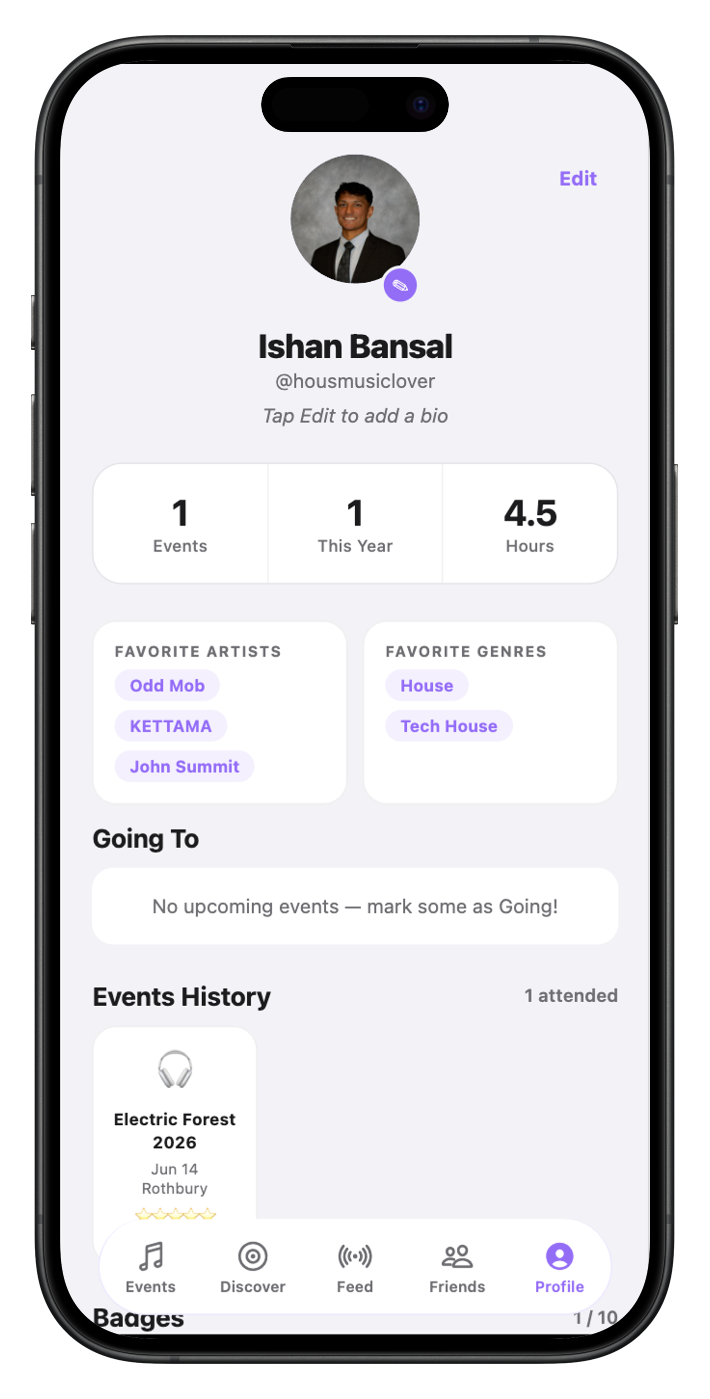 Cuesic app screen 4